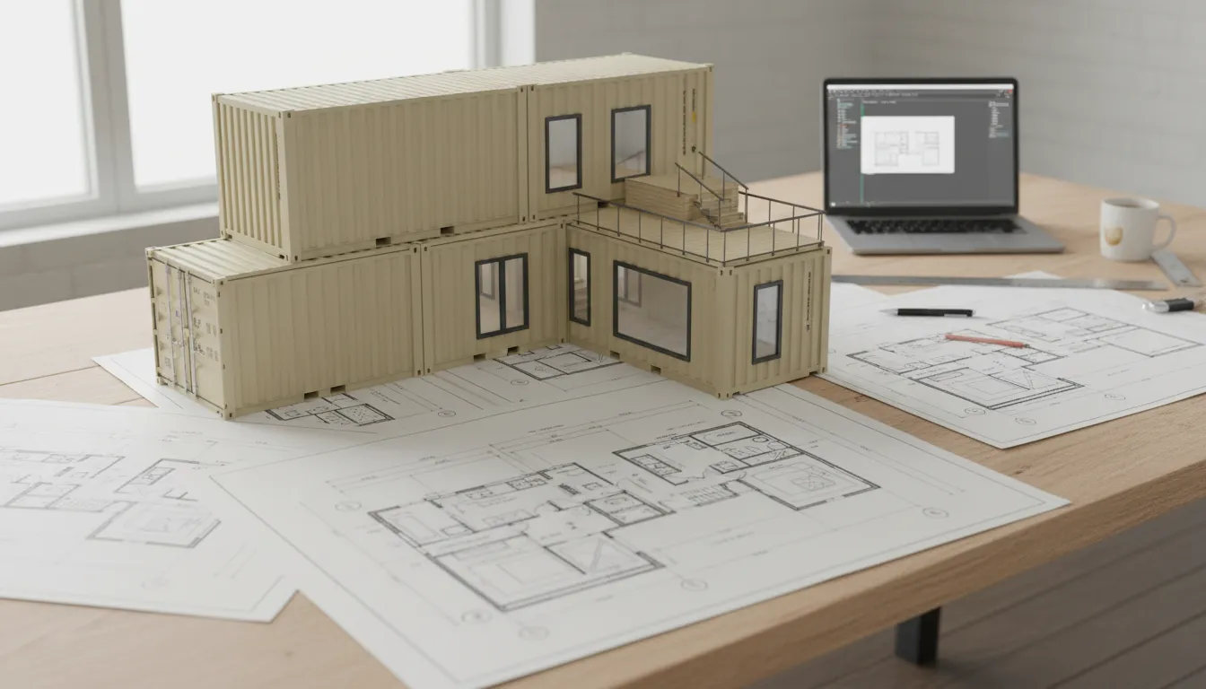 Container home plans and zoning preparation documents