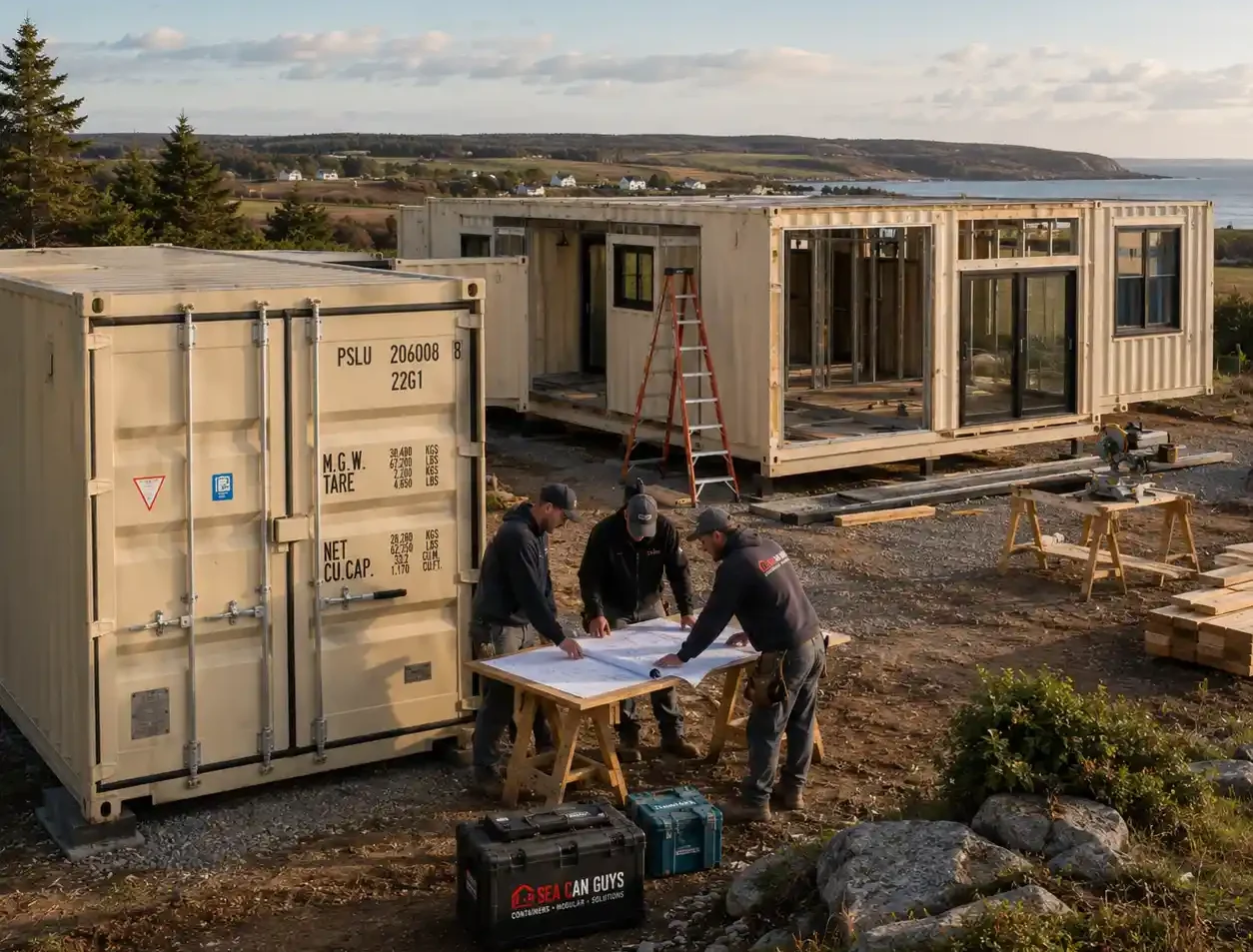 Practical modular container home planning and construction process in Atlantic Canada