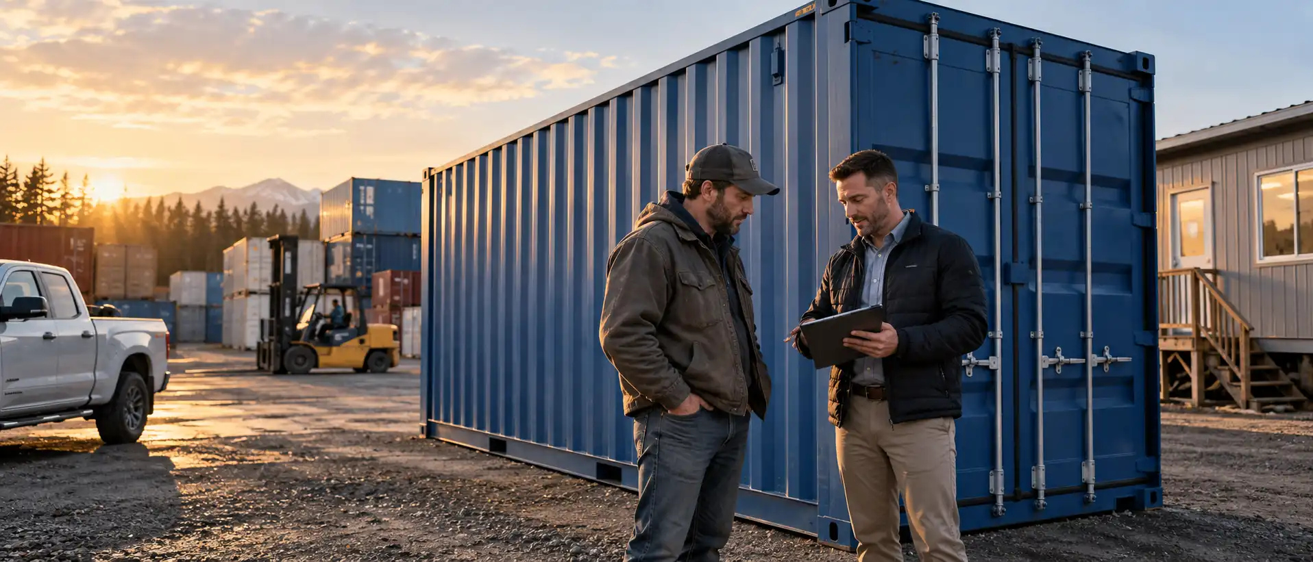 Shipping container bought with personal financing